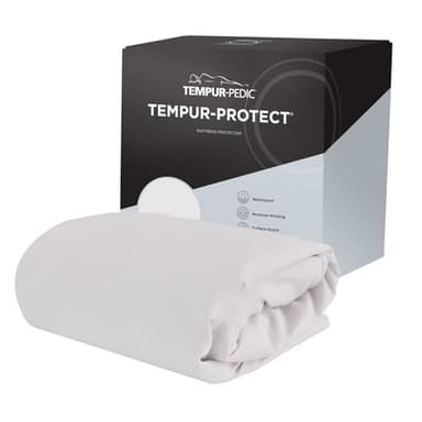 Tempur-Pedic Protect Waterproof Mattress Protector, Twin XL, White