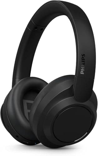 Philips H6509 Wireless Over-Ear Bluetooth Headphones with Noise Canceling Pro - 70 Hours Play Time, Dynamic Bass, Clear Calls, Multipoint Connectivity, Black