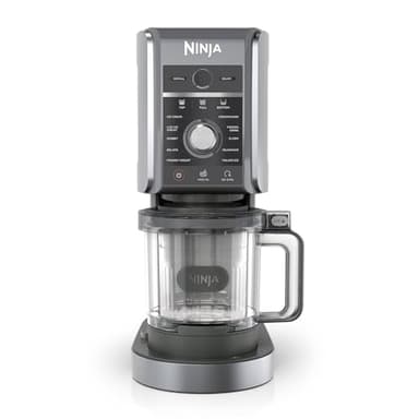 Ninja NC501 CREAMi Deluxe 11-in-1 Ice Cream & Frozen Treat Maker with 2 XL Family Size Pint Containers, Silver (Renewed)