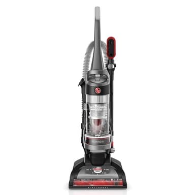 Hoover WindTunnel Cord Rewind Pro Bagless Vacuum Cleaner, Corded Upright Vacuum Cleaner for Carpet and Hard Floor, Multi-Cyclonic Filtration, 25ft Auto-Rewind Cord, 5-Height Adjustment