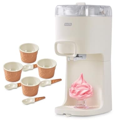 Dash Soft Serve Ice Cream Machine - Frozen Dessert Machine for Soft Serve, Froyo, Sorbet, and Fruit Whips - Compact Design - Features Double Insulated Freezer Bowl - 1-Pint Capacity
