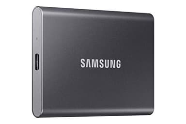 Samsung T7 Portable SSD, 1TB External Solid State Drive, Speeds Up to 1,050MB/s, USB 3.2 Gen 2, Reliable Storage for Gaming, Students, Professionals, MU-PC1T0T/AM, Gray