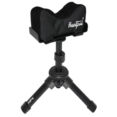 HUNTPAL Rfie Rest Bench Stand Shooting Stick Tripod Gun Rest for Range Table Shooting Target Practice, Portable Adjustable Height Compact Aluminum Construction Shooting Support