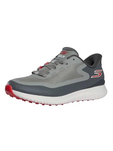 Skechers Men's Flight Spikeless Slip-in Golf Shoe Sneaker, Gray, 9.5