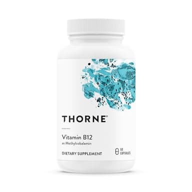 THORNE - Vitamin B12 - as Methylcobalamin - Supports Heart & Nerve Health, Blood Cell Function, Healthy Sleep & Methylation* - Gluten, Dairy & Soy-Free - 60 Servings