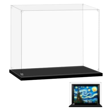 LILIKAKA Display Case for Lego 21333 Vincent Van Gogh - The Starry Night, 15.74x5.9x13.77inches (40x15x35cm), Protect Your Collectibles from Dust with a Clear Showcase