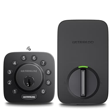 ULTRALOQ Bolt Z-Wave Smart Deadbolt Lock, 800 Series Z-Wave Long Range, Works with Alarm.com, Home Assistant, SmartThings, Zwave Hub Required