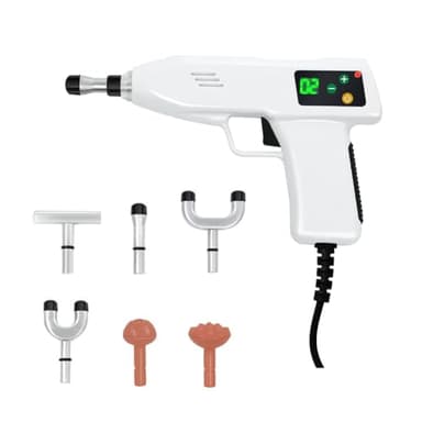 Rebrisbol Electric Chiropractic Massager 400N, 4 Levels Force Spine Correction Massage, 10pcs Multifuction Heads for Adjusting Chiropractic, Soothing Bones, Massage Acupuncture Points