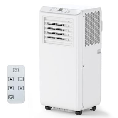 GarveeTech 5000 DOE SACC BTU Portable Air Conditioner, 3 in-1 Quiet Indoor AC With Fast Cooling, Equipped With a Remote Control & 24-Hour Timer, Ideal For Bedrooms Up To 350 Sq.Ft.