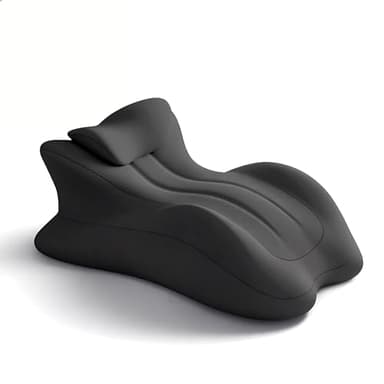 Sweet Spot Pillow – Ergonomic Memory Foam Wedge Pillow with 27° Angle for Perfect Positioning Provides Contoured Waist & Neck Support for Couples – Ideal for Sleeping, Reading & Acid Reflux Relief