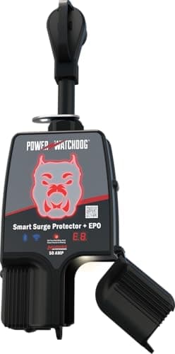 Power Watchdog PWD50EPOW Smart RV Portable Surge Protector 50 Amp - Patented WiFi and Bluetooth Connectivity - Monitor Voltage/Amperage/Wattage - IP65 Water-Resistant