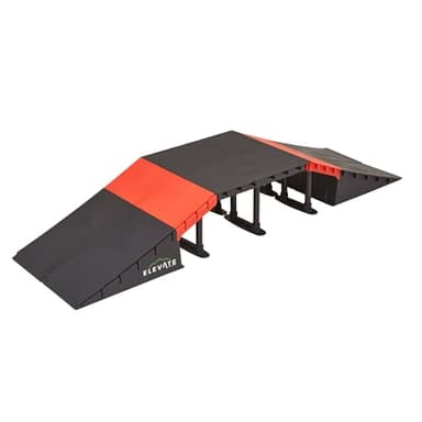 Elevate Outdoor Mini EZ-Link Skateboard Ramp Set with Slopes for Skateboards, Scooters, BMX Bikes, RC Cars
