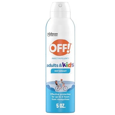 OFF! Insect Repellent Aerosol for Adults & Kids, Fragrance-Free Picaridin Bug Spray for Everyday DEET-Free Protection from Mosquitoes and Ticks, 5 oz
