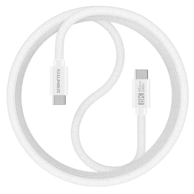 40Gbps USB C to USB C Data Cable, USB4 for Thunderbolt 4/3, 240W Woven Charge Cable Compatible with Apple Devices 3.3FT, USBC Monitor Cord 8K Video Display, for MacBook, iPhone 17/16/15 Series...