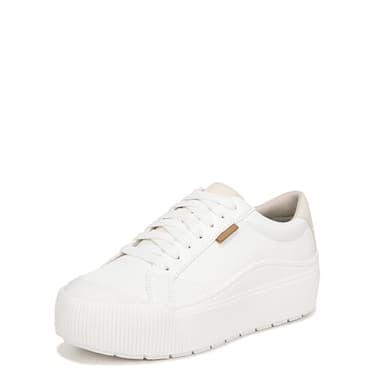 Dr. Scholl's Shoes Womens Time Off Max Platform Sneaker White Smooth 7 M