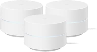 Google WiFi - AC1200 - Mesh WiFi Router System Bundle (3-Pack) - 4500 Sq Ft Coverage - Retail Packaging - Easy Setup, Seamless Signal for Smart Home Devices - Snow