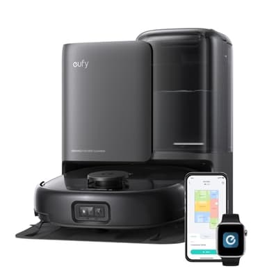 eufy Robot Vacuum E25, 20,000 Pa Suction,HydroJet Always-Clean Roller Mop, All-in-One Robot Vacuum and Mop Combo, Edge-to-Corner Cleaning, Zero-Tangle Design, AI Obstacle Avoidance (Upgraded)