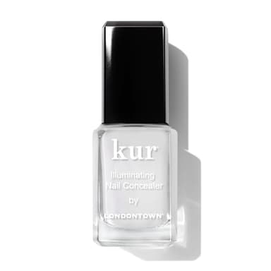 LONDONTOWN Original Illuminating Nail Concealer, Sheer Brightening Nail Polish & Strengthener for Yellowing, Damaged or Discolored Nails, Natural Nail Perfector, Milky White, 21+ Free, 0.4 Fl Oz