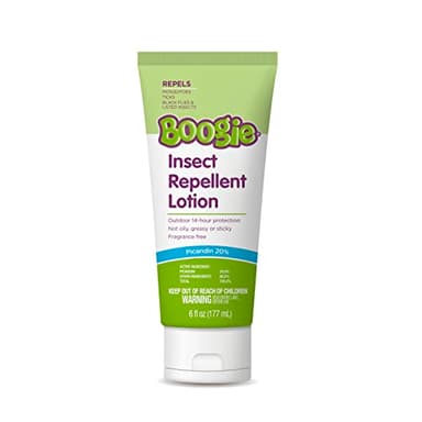 Boogie Insect Repellent Lotion for Mosquitoes, Ticks & Flies - 6 fl oz - DEET Alternative Mosquito Repellent - Up to 14-Hour Protection - Fragrance-Free