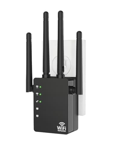 WiFi Extender Signal Booster for Home, WiFi Extender, Long Range up to 12880 Sq Ft and 105 Devices, Internet Extender WiFi Booster, WiFi Repeater with Ethernet Port, Signal Booster