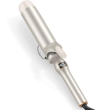 Professional Curling Iron 2 Inch, Large Barrel Curling Wand for Long Hair, MCH Heating with 12 Temperature, Dual Voltage, Gold