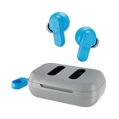 Skullcandy Dime 2 True Wireless in-Ear Earbuds - Light Grey/Blue (Renewed)