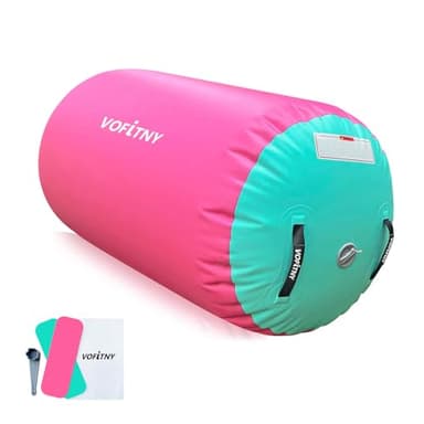 VOFiTNY Air Roller Gymnastics Barrel 2.6ft L x 1.55ft D Back Walkover Trainer Octagon Tumbling Roller Do Not Include Pump