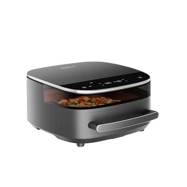 6 QT Large Air Fryer, Fits 12" Pizza, 50 dB Ultra-Low Noise, Dual Heating Technology,11-IN-1,Quiet Smart Air Fryer with Window and Light, Digital Wide Fryer, Dishwasher Safe, Extra Large Family Size