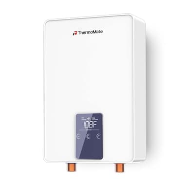 Tankless Water Heater Electric for Sink Faucet, ThermoMate 4500W 120V Small Point of Use Instant Hot Water Heater with Temperature Display, Self-modulating, CSA Certified