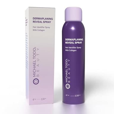 Michael Todd Beauty - Sonicsmooth Hair Identifier Spray - Radiance Reveal Mist for Face Shaving & Dermaplaning - Highlights Peach Fuzz - Collagen-Infused - Nourish & Smooth Skin - All Skin Types - 4oz