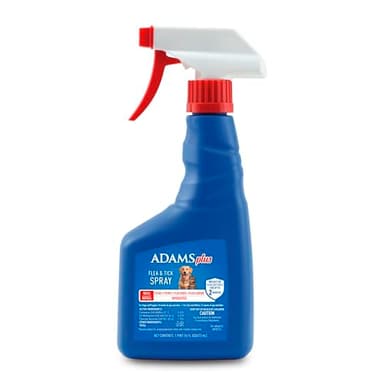 ADAMS Plus Flea & Tick Dog and Cat Spray, Kills Fleas & Ticks, Repels Mosquitoes, Prevents Flea Infestations for up to 2 Months, Flea Treatment for Dogs, Cats, Puppies, & Kittens, 16 Fl oz