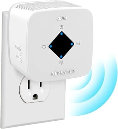 WiFi Extender Signal Booster for Home: Internet Repeater Range Coverage Up to 6500 Sq.Ft and 45+ Devices Signal Booster