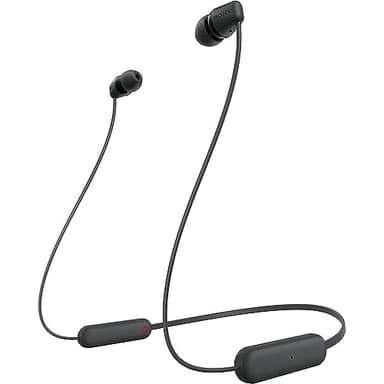 Sony WI-C100 Wireless in-Ear Bluetooth Headphones with Built-in Mic, Black