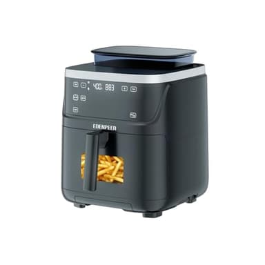 Steam Air Fryer, Self Cleaning Smart Air Fryers, with Visible Window, 1700W High Power Airfryer, 7.5 QT for Family of 4-6, Whisper Quiet Technology, 12-in-1Presets, Dishwasher Safe Non Stick Basket
