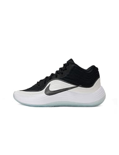 Nike Men's Precision 8 Mid Basketball Shoes, Black/Black-White-Ice Blue, 13