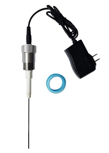 Powered Anode Rod for Hot Water Heater Tank with Teflon Tape, Titanium Electrical Anode Rod, Eliminates Rotten Egg Smell, Stops Corrosion Reduces Limescale
