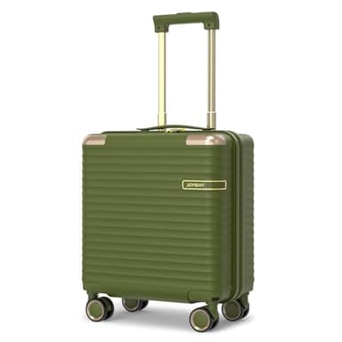 Joyway Carry on Luggage With Removable Spinner Wheels & Built-In TSA Lock, 18 Inch Carry on Suitcase Hard Shell for Lightweight Travel (Dark Green)