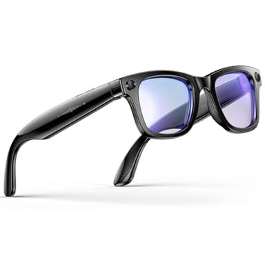 Upgraded Ai Smart Glasses with Camera, 800w Anti-Shake Camera Glasses, Real-Time Translation, Ai Object Recognition, Voice Assistant, Blue Light Glasses Suitable for Business, Travel and Outdoor Use