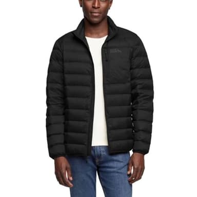 Eddie Bauer Men's Down Packable Jacket (US, Alpha, XX-Large, Regular, Regular, Black)