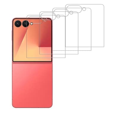 iCsapr 4 Pack Glass outer Screen Protector Compatible for Samsung Galaxy Z Flip 7 [Only the outer] [9H Hardness]-HD Screen Tempered Glass, Scratch Resistant,Easy Install [Case Friendly]