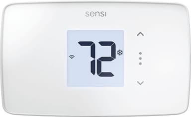 Sensi Lite Smart Thermostat, Programmable, WiFi, Easy DIY, Works With Alexa, ENERGY STAR Certified, ST25W, Most Systems C-Wire Not Required, C-Wire needed with Heat/Cool Only & Heat Pump System -White