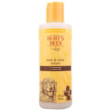 BURT'S BEES FOR PETS Dog Paw and Nose Lotion with Rosemary and Olive Oil, Moisturizing Paw Balm for Dry Cracked Pads and Dog Nose Butter Moisturizer, Paw Lotion for Dogs Skin Care, 4 Fl Oz
