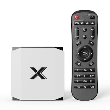Android TV Box 4GB RAM 32GB, Smart TV Box Android 4K Ultra HD, 2.4G/5G Dual-Band WiFi 6, Support 100M Ethernet, Bluetooth 5.0, USB 2.0, for Home Theater