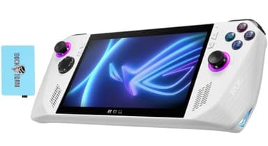 ASUS ROG Ally 7" 120Hz Gaming Handheld - Ryzen Z1 Processor - 16GB - RAM 512GB SSD - White with Dockztorm Hub