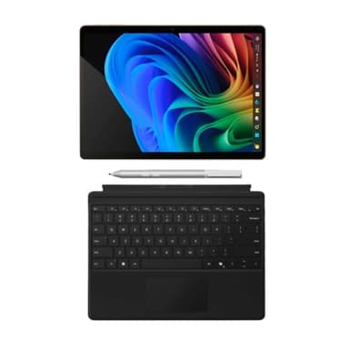Microsoft Surface Pro 11 Copilot PC Bundle, 13" 2.8K Touchscreen Tablet with Black Keyboard & Business Pen, Snapdragon X Plus, 16GB RAM, 512GB SSD, Win 11 Pro, Dune (Renewed)