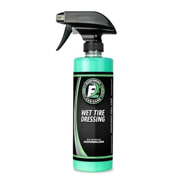 ExoForma Wet Tire Dressing Spray - Extremely High Shine Tire Dressing for That Wet Look - No Sling, Non-Greasy Silicone Formula with UV Protection - Easy to Apply, Minimal Cure Time - 16 fl oz