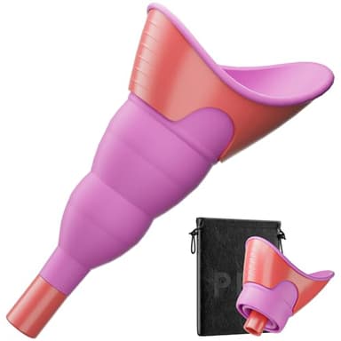 PFP Female Urination Device - Portable Stand Up Urinal for Women with Storage Pouch, Hygienic Travel Companion for Outdoor & On-The-Go Use, Perfect for Hiking, Camping, Travel