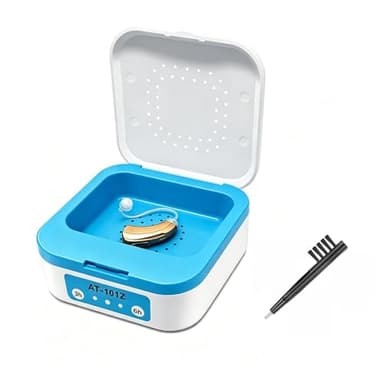 LINKIM Automatic Hearing Aid Dryer & Dehumidifier - Ultra Fast Electronic Dry Box for Hearing Amplifiers & Cochlear Implants Removes Sweat & Moisture