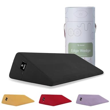 Quiver Edge Wedge Premium Intimacy Pillow for All Couples - Canada's Inclusive Intimacy Cushion - Sensual Positioning Wedge for Enhanced Comfort (Color: Midnight - Supersoft Velvet)