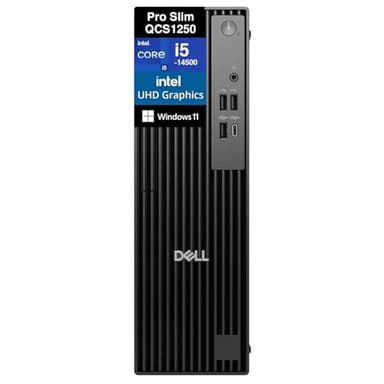 Dell Pro Slim QCS1250 SFF Desktop, Next Gen Optiplex (Intel i5-14500 (Beats i7-13700), 16GB DDR5, 512GB PCIe SSD, Intel UHD 770, RJ-45, Display Port, HDMI, KB & Mouse, Win 11 Pro)